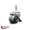 Service Caster Low Profile Thermo 2'' Dual Wheel 1/2'' Threaded Stem Caster with Brake SCC-DWTS04S21316-TPRS-SLB-121315 - alternate 3